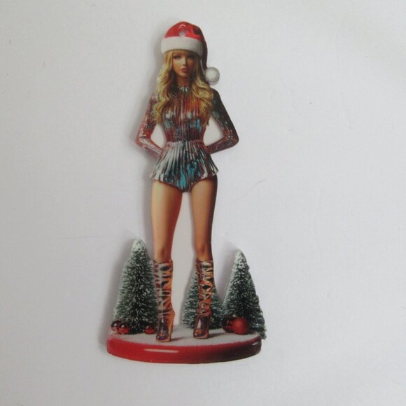 2D Taylor Christmas Tree Pendant Decor The Eras Tour Acrylic Decor NEW - Picture 2 of 7